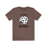I ACCEPT COOKIES MEN/UNISEX T-SHIRT