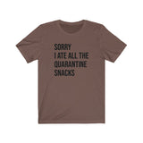 QUARANTINE SNACKS MEN/UNISEX T-SHIRT