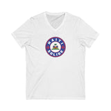 HAITI SOLIDE - Unisex Jersey Short Sleeve V-Neck Tee