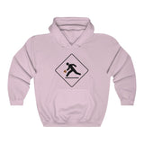 WARNING BASKETBALL PLAYER AHEAD - Unisex Heavy Blend™ Hooded Sweatshirt