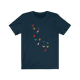 FLYING PAPER CRANES MEN/UNISEX T-SHIRT
