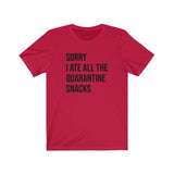 QUARANTINE SNACKS MEN/UNISEX T-SHIRT