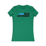 T-SHIRT FEMME MONTAGNE BLEU