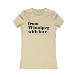 DE WINNIPEG AVEC AMOUR T-SHIRT POUR FEMMES