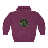 TREE OF LIFE - BLACK GREEN - Unisex Heavy Blend™ Hooded Sweatshirt