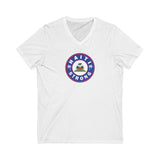 HAITI STRONG - Unisex Jersey Short Sleeve V-Neck Tee