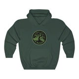 TREE OF LIFE - BLACK GREEN - Unisex Heavy Blend™ Hooded Sweatshirt