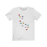 FLYING PAPER CRANES MEN/UNISEX T-SHIRT