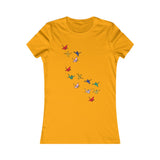 FLYING PAPER CRANES WOMEN'S T-SHIRT