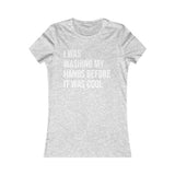 T-SHIRT FEMME LAVAGE DES MAINS