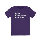 FROM EDMONTON WITH LOVE MEN/UNISEX T-SHIRT