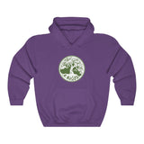 TREE OF LIFE - GREEN WHITE - Unisex Heavy Blend™ Hooded Sweatshirt