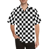 Black and White Checkered Abstract