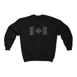 OH CANADA - WT SCRIBBLE - Sweat-shirt à col rond unisexe Heavy Blend™ 