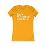 DE WINNIPEG AVEC AMOUR T-SHIRT POUR FEMMES