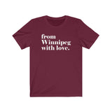 DE WINNIPEG AVEC AMOUR HOMMES/T-SHIRT UNISEXE