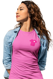 CHEMISE ROSE - T-shirt pour femme en coton épais